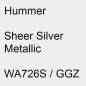 Preview: Hummer, Sheer Silver Metallic, WA726S / GGZ.